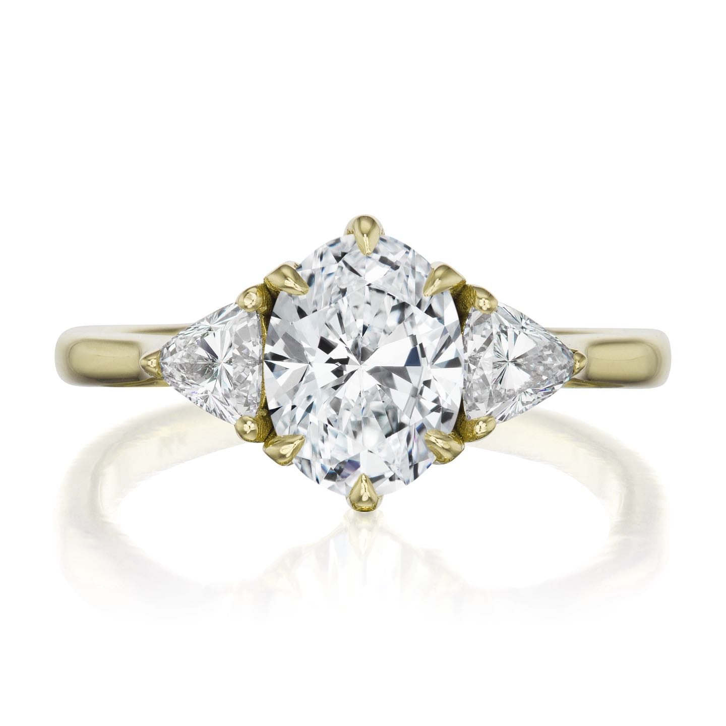 ・JUNO・Oval Lab-Grown Diamond Center, Trillion Diamonds (1.49ctw+)