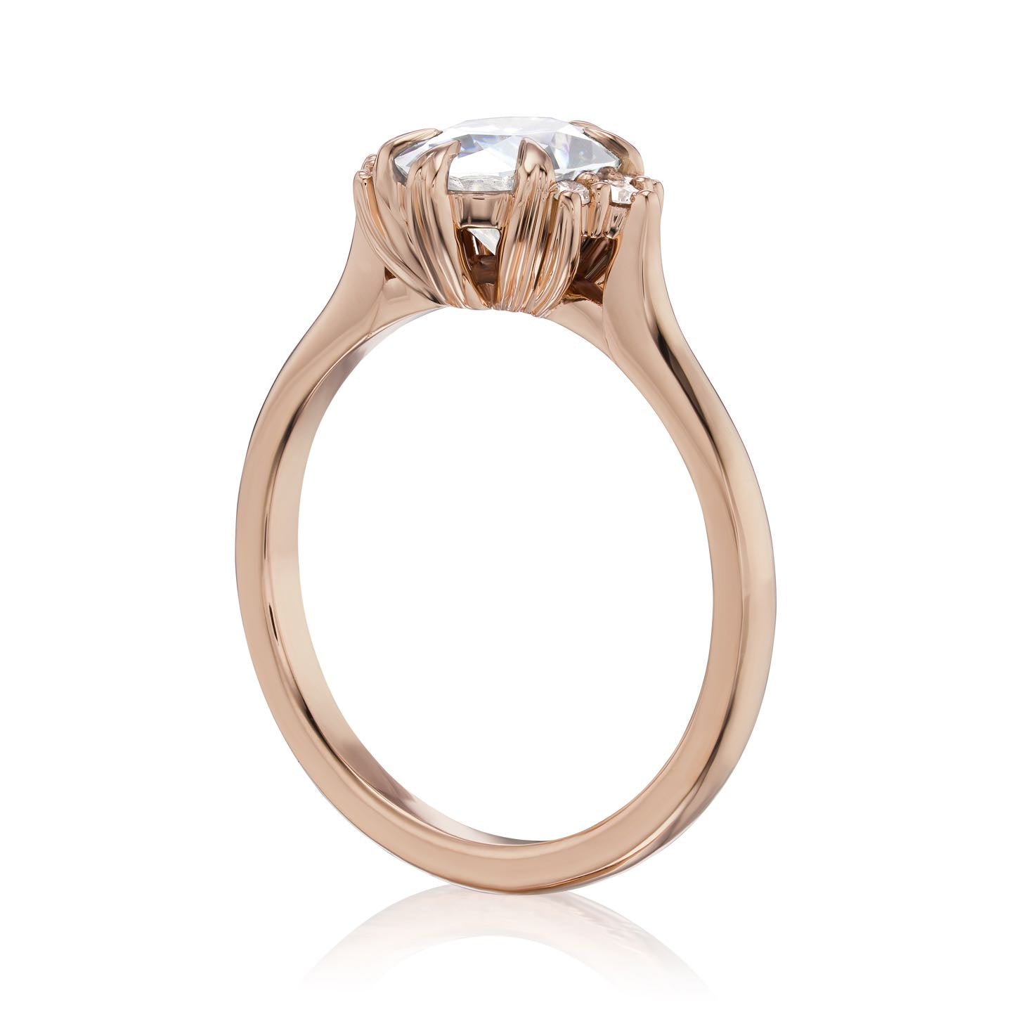 ・DEMI・Oval Lab-Grown Diamond Center Diamond Accents (1.05ct+ Center)
