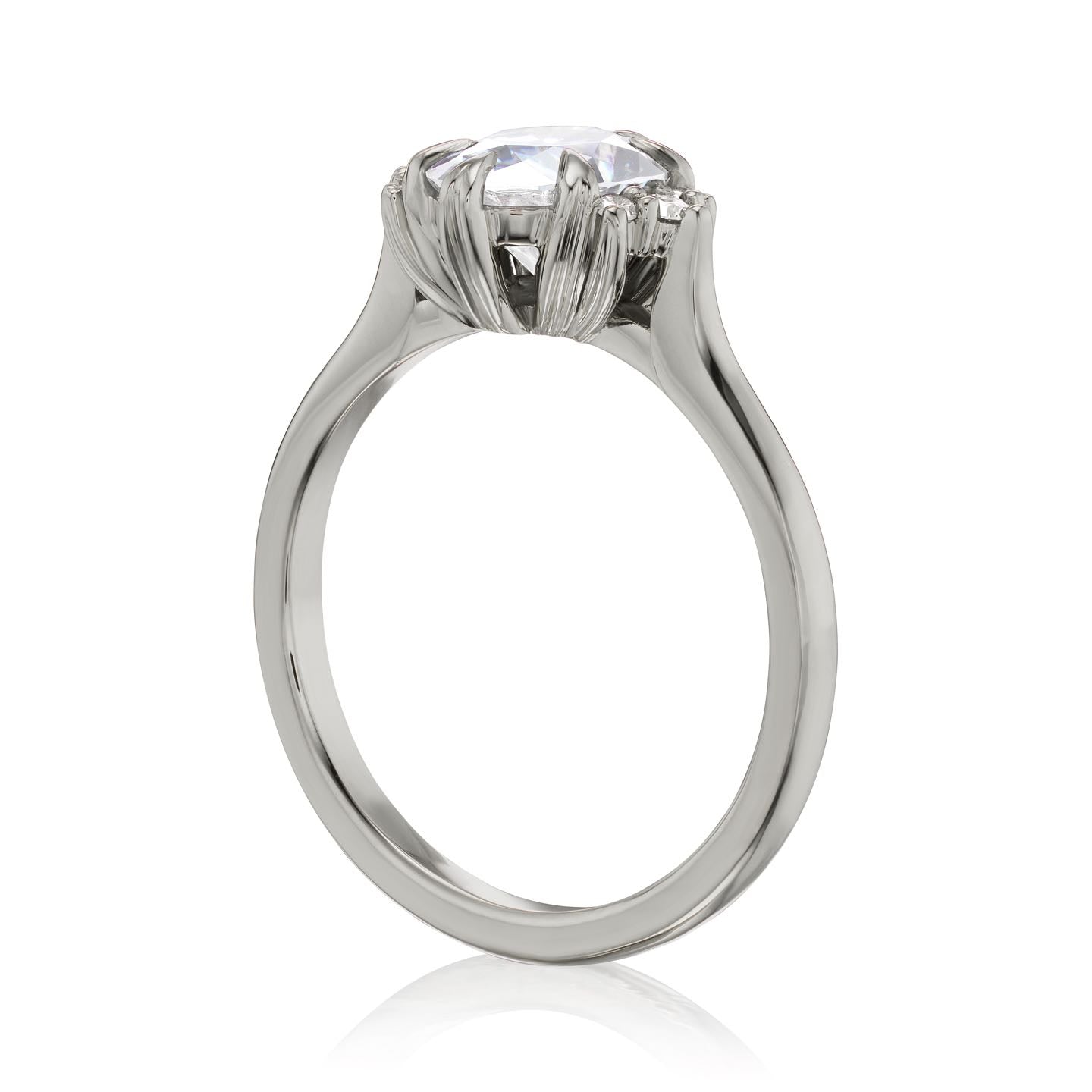 ・DEMI・Oval Lab-Grown Diamond Center Diamond Accents (1.05ct+ Center)