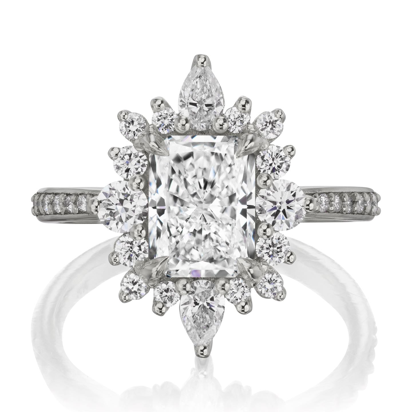 ・TALIA・Radiant Cut Lab-Grown Diamond Center, Diamond Halo (2.12ctw+)