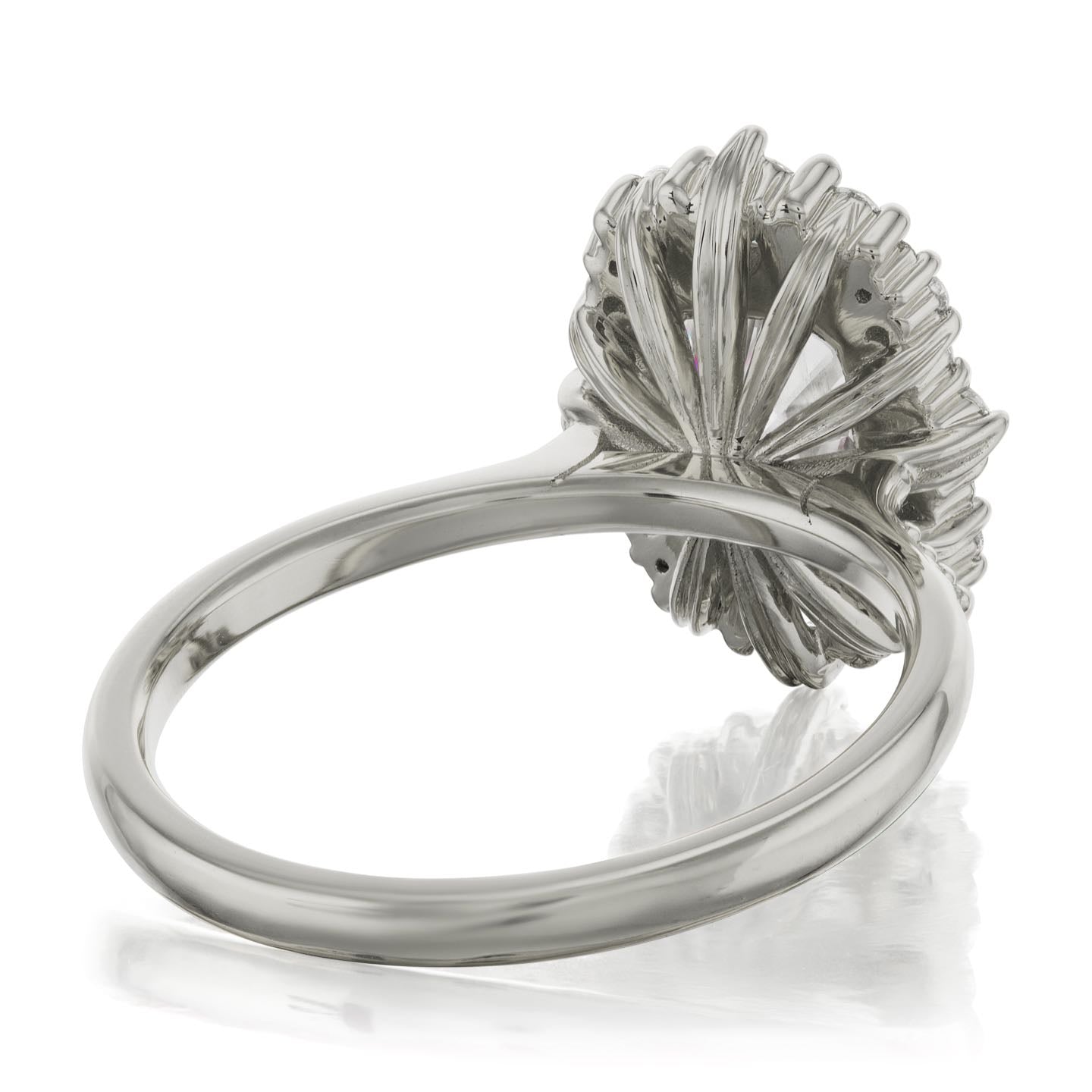 ・ADELINE・Radiant Cut Moissanite Center, Diamond Halo (2.21ctw+)