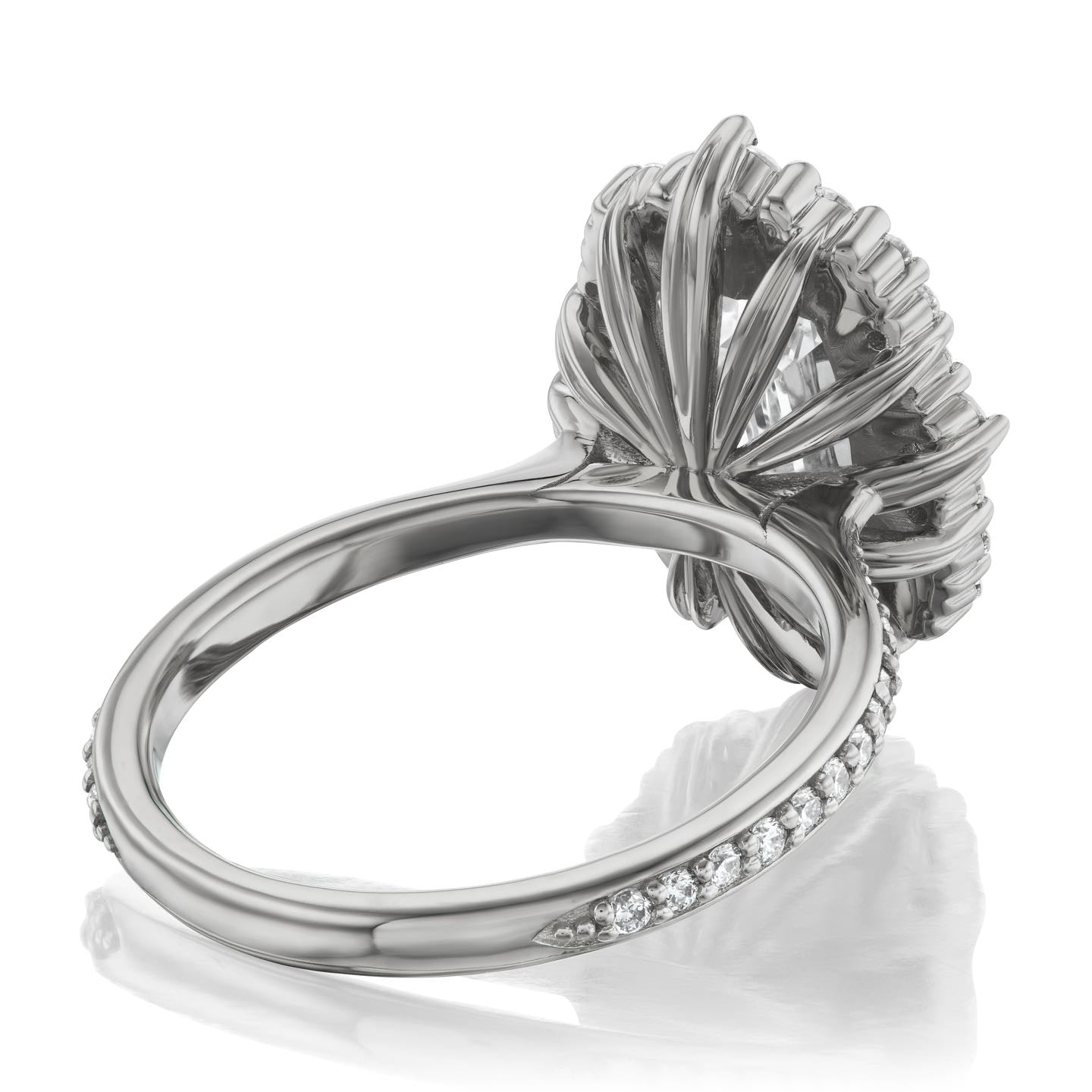 ・ADELINE・Radiant Lab-Grown Diamond Center, Diamond Halo (3.13ctw+)