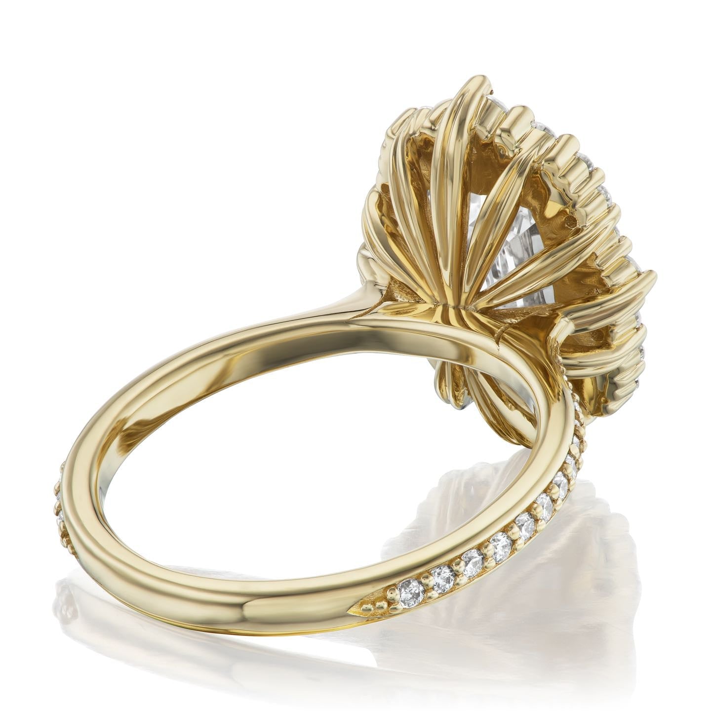 ・ADELINE・Radiant Cut Lab-Grown Diamond Center, Diamond Halo (2.96ctw+)