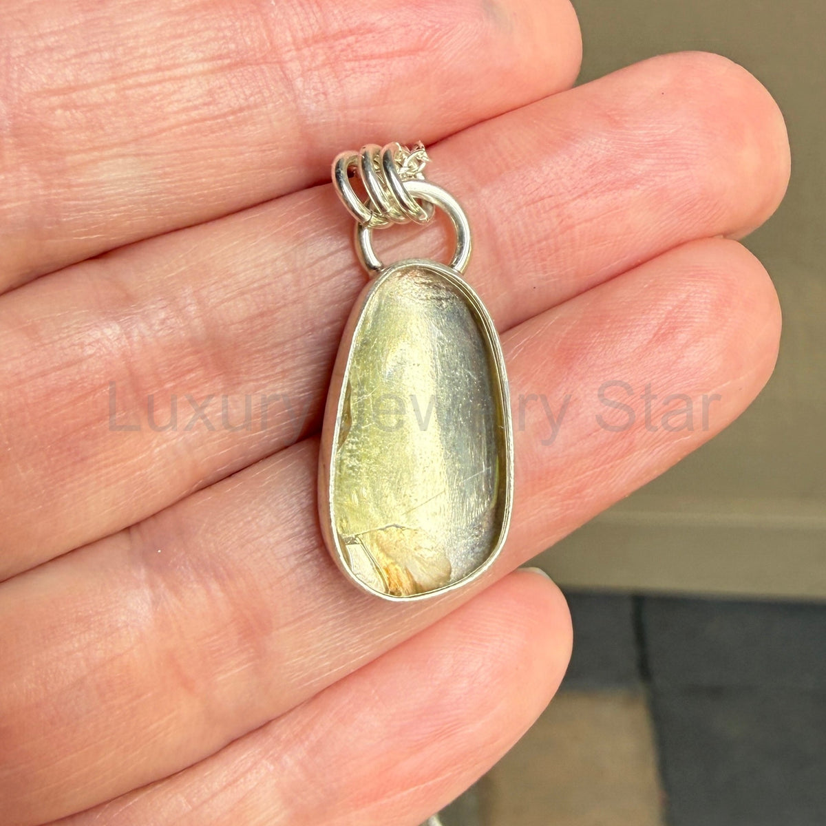 Champagne Oregon Sunstone Pendant Necklace | Sterling Silver | PNW Gemstone - image 6