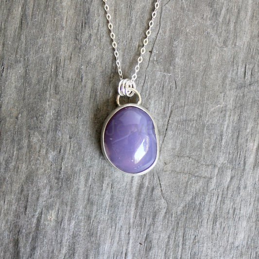 Chunky Dark Holly Blue Pendant Necklace | PNW Gemstone Jewelry