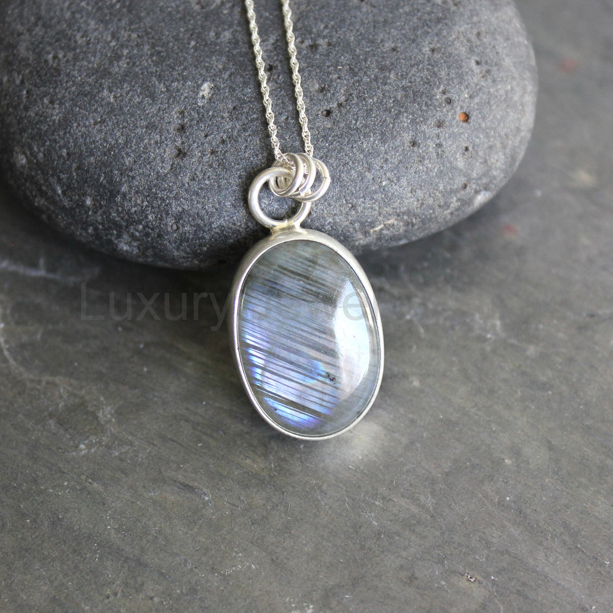 Labradorite Pendant Necklace | Handmade Sterling Silver Gemstone Jewelry - image 5