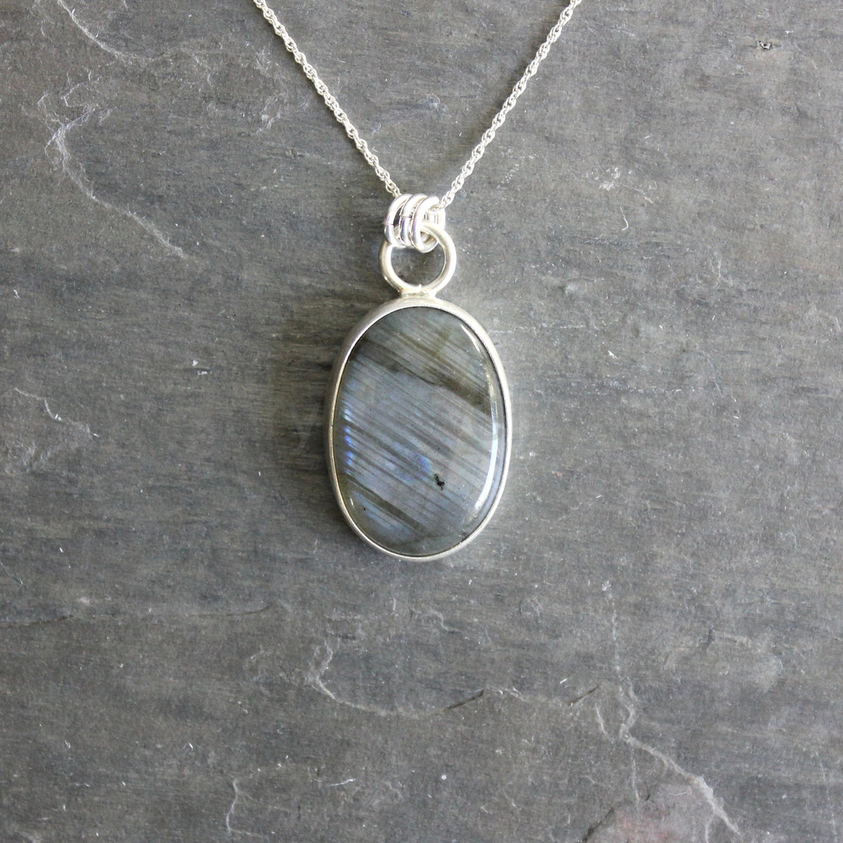 Labradorite Pendant Necklace | Handmade Sterling Silver Gemstone Jewelry - image 6