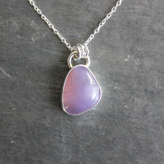 Oregon Holley Blue Agate Pendant Necklace | Pacific Northwest Gemstone Jewelry
