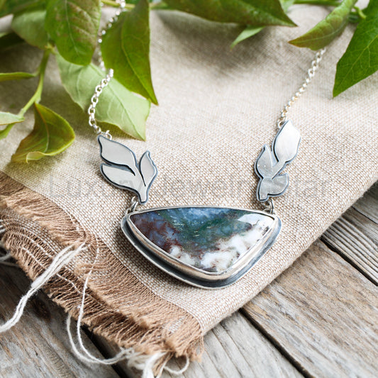 Moss Agate pendant - Limited Edition No.144