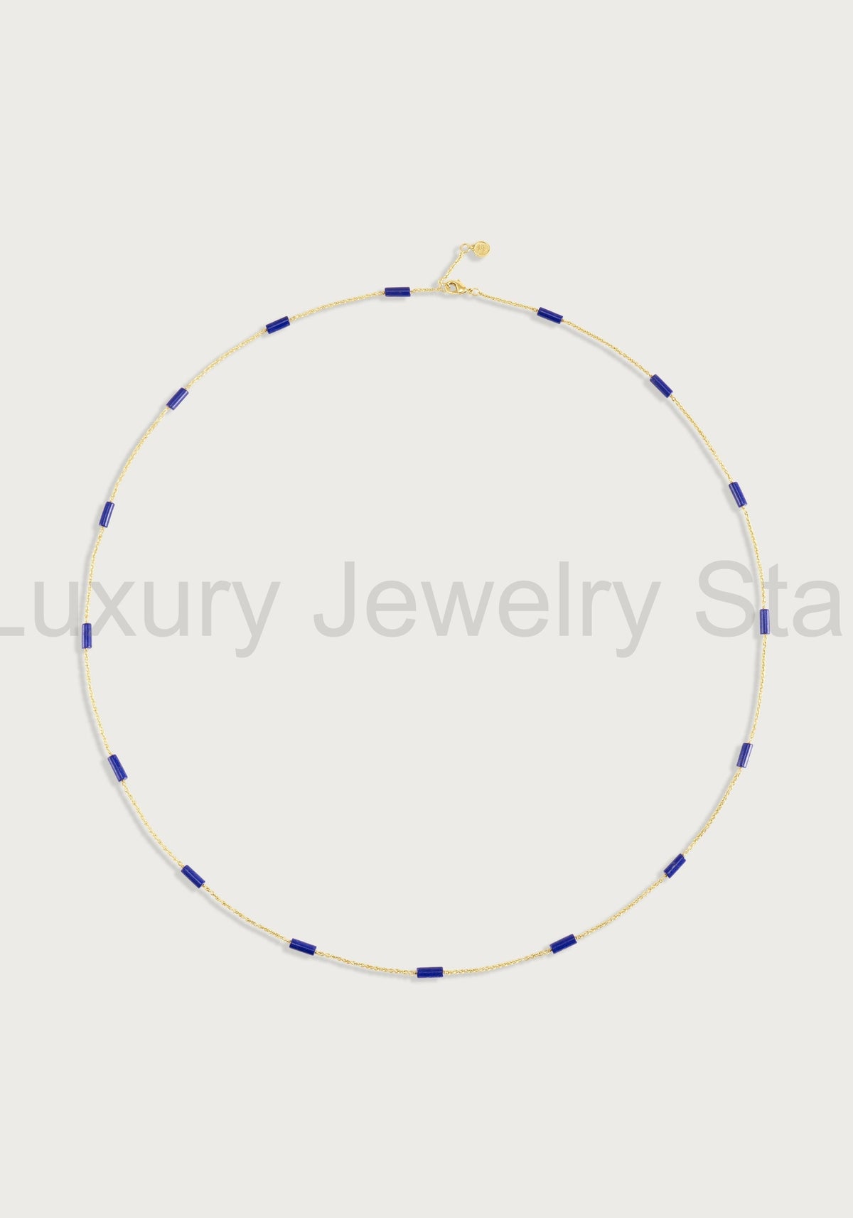 Forza Long Lapis Chain Necklace
