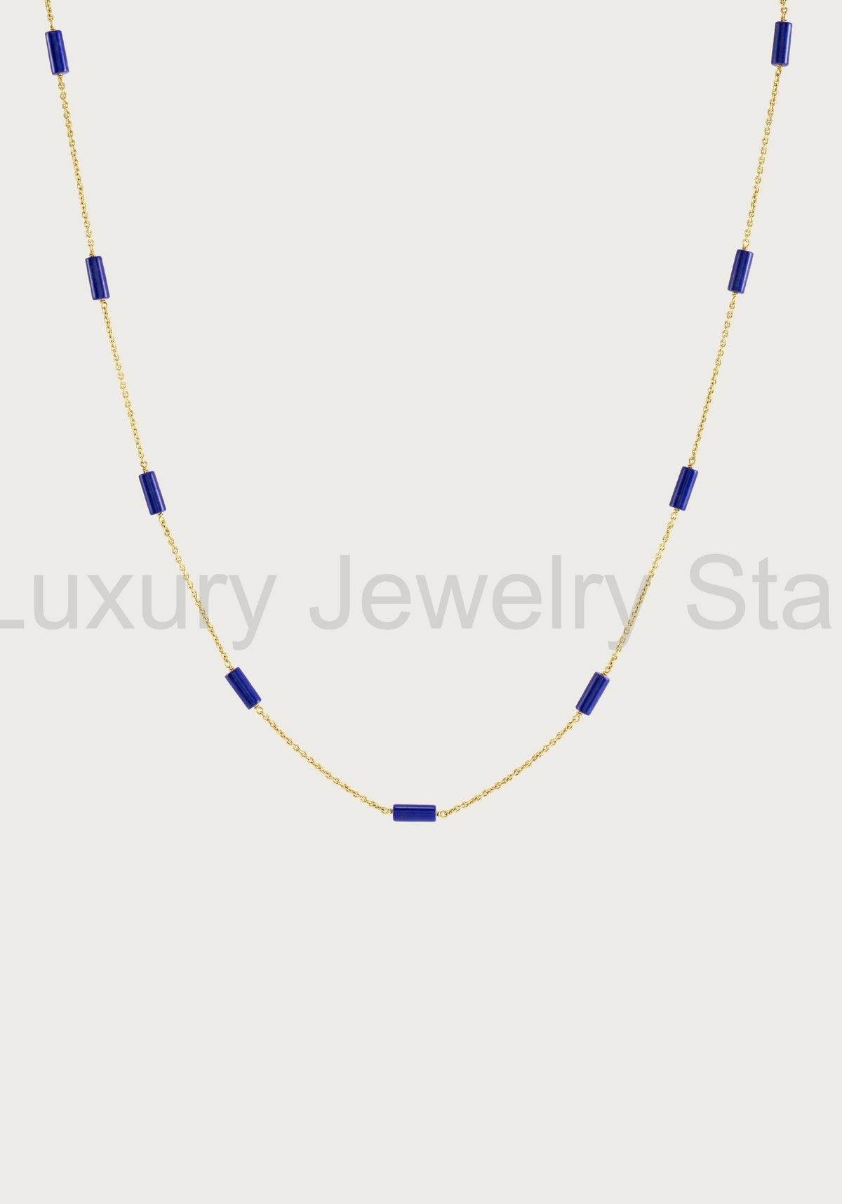 Forza Long Lapis Chain Necklace - image 4