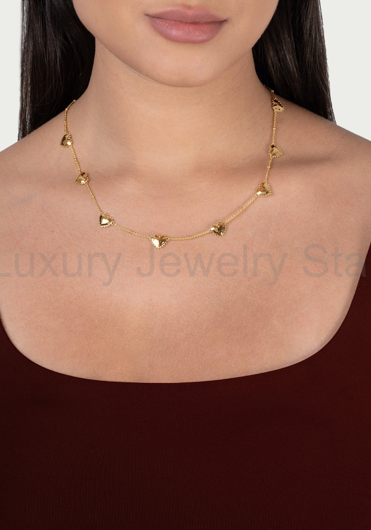 Heart Station Necklace - image 2