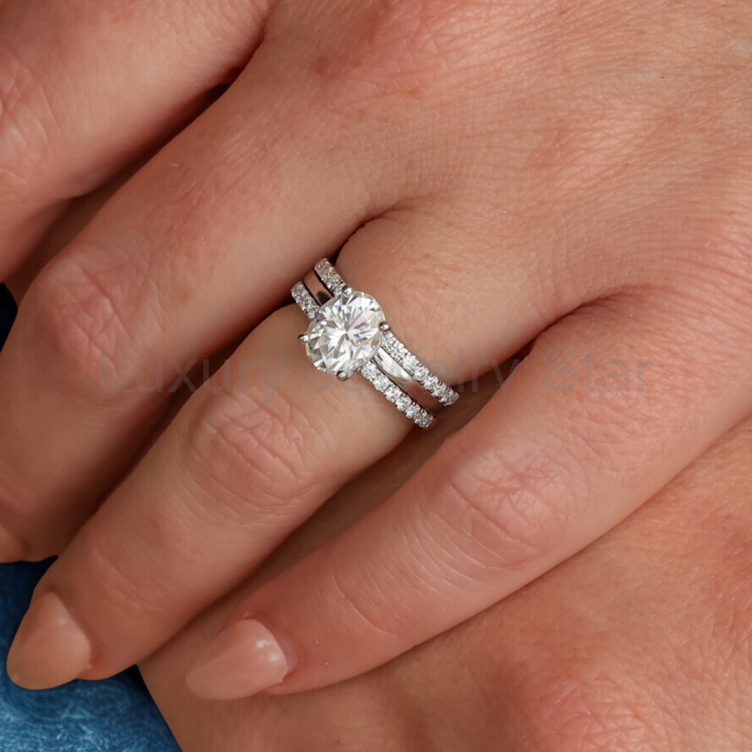Moissanite Stacker Set for the Azel