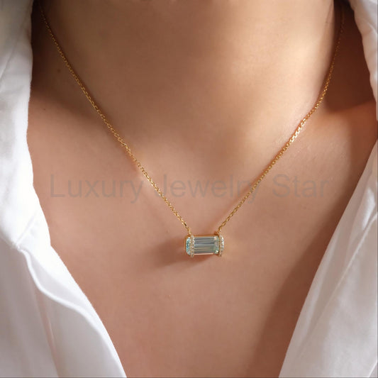 Blue Crystal Necklace