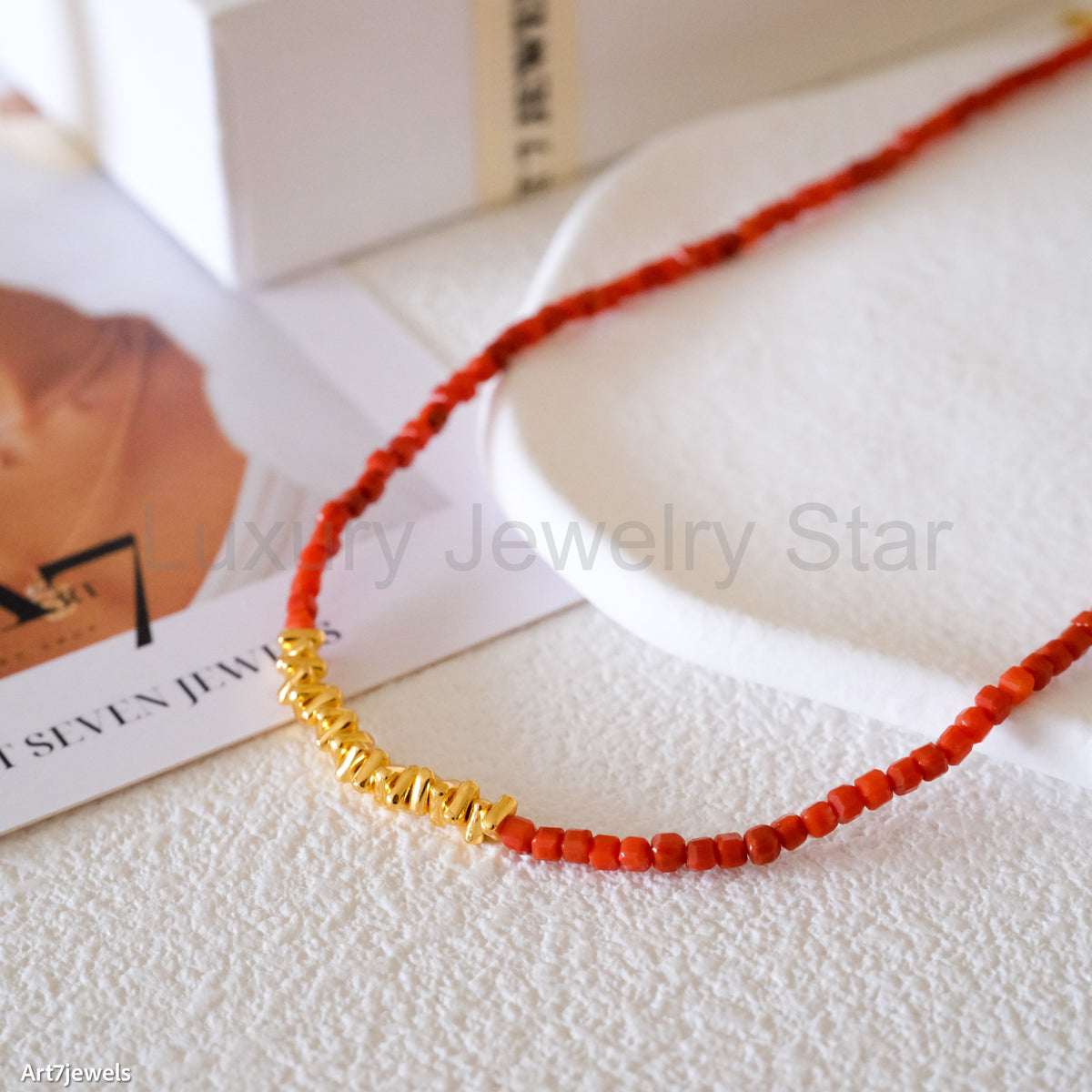 Carnelian Beaded Bracelet - image 2