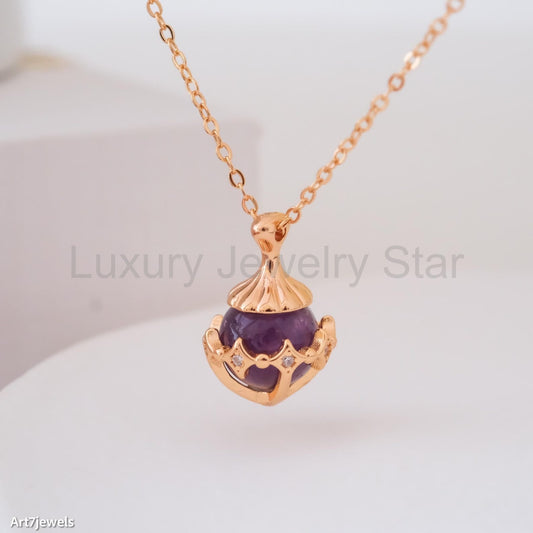 Royal Crown Amethyst Charm - image 2