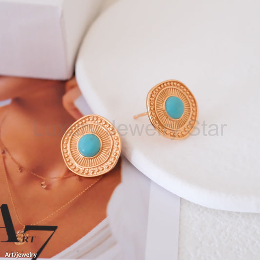 Turquoise Stud Earrings