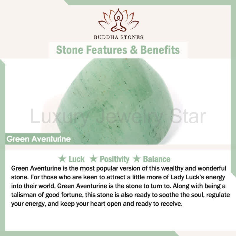 Buddha Stones Green Aventurine Bamboo Luck Growth Lily of the Valley Charm Bracelet - image 9