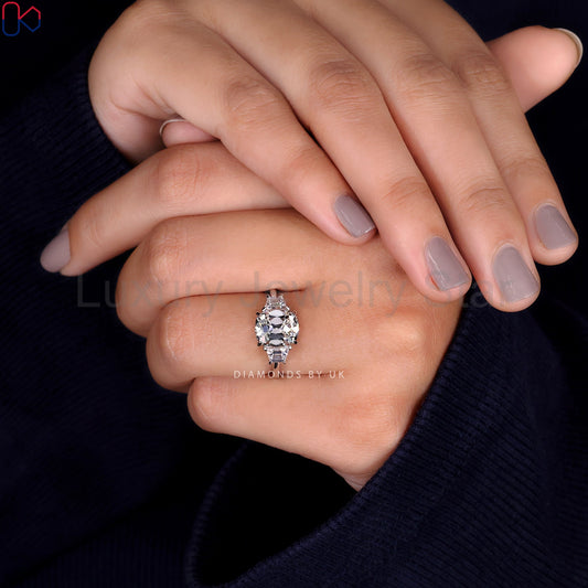 Cushion Old Mine Cut Ring - image 2