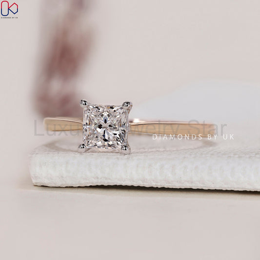 Princess Diamond Solitaire Ring - image 2