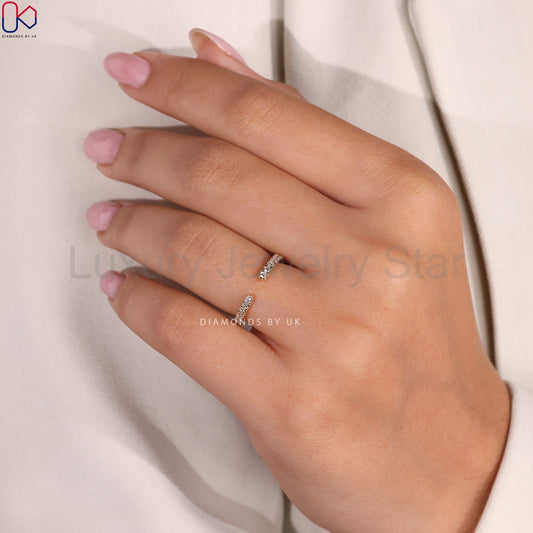 Round Cut Full Eternity Band In Open Gap Style - image 2