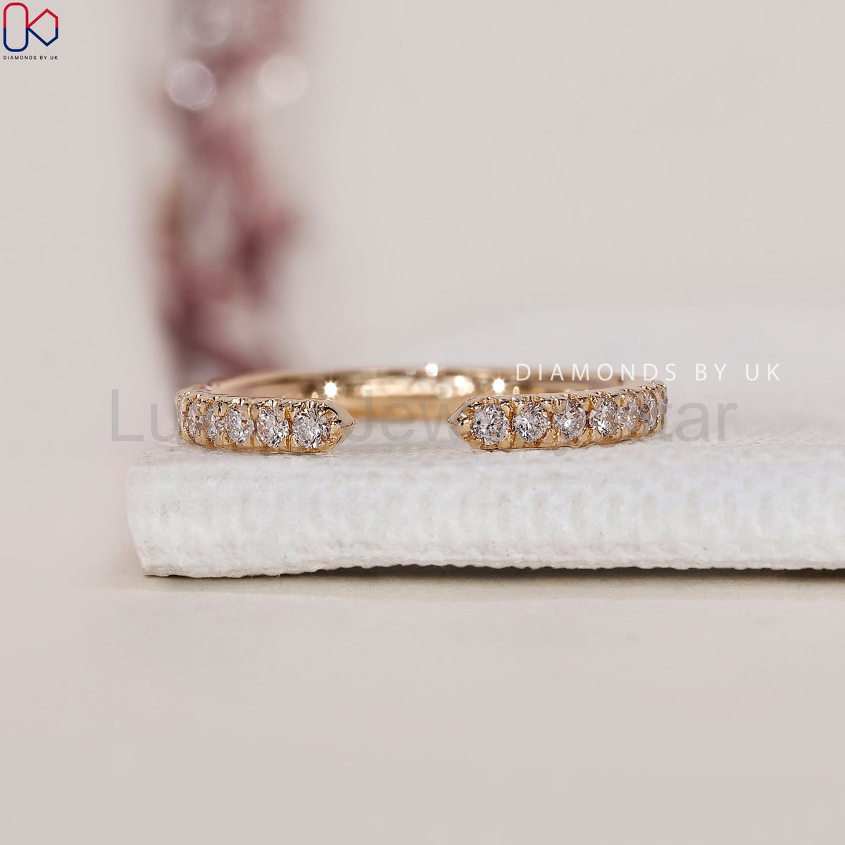 Round Cut Full Eternity Band In Open Gap Style - image 3
