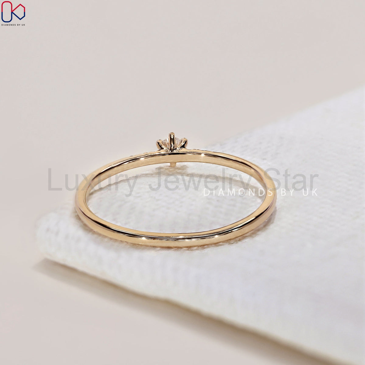 Round Diamond 7 Stone Diamond Ring - image 4