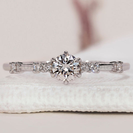 Round Diamond Engagement Ring – Muse Setting