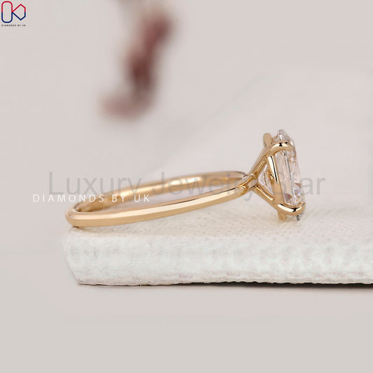 Solitaire Style Oval Cut Engagement Ring - image 2