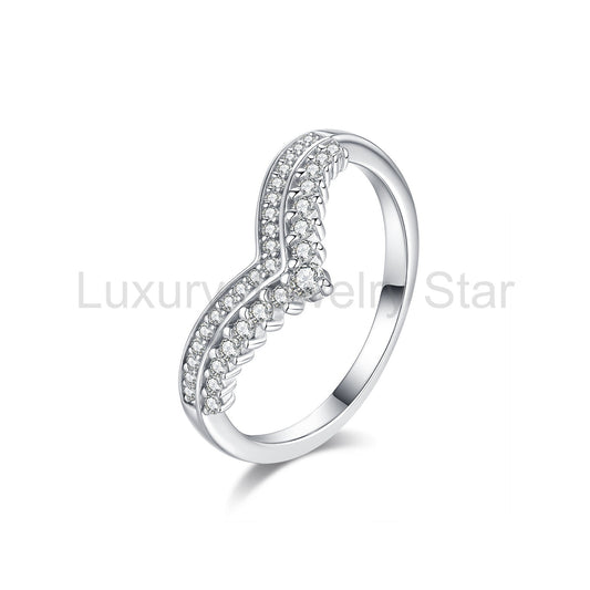 V Shaped Wedding Band