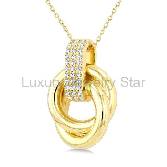 Aeris Gold Diamond Fashion Pendant