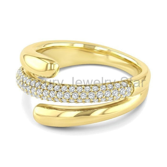 Aeris Gold Diamond Fashion Ring - image 2