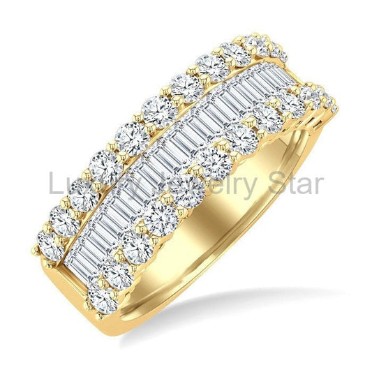 Baguette Diamond Fashion Band