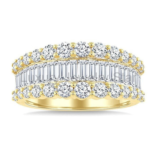 Baguette Diamond Fashion Band