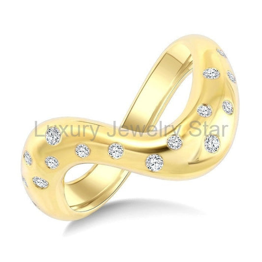 Bold Mosaic Diamond Fashion Ring