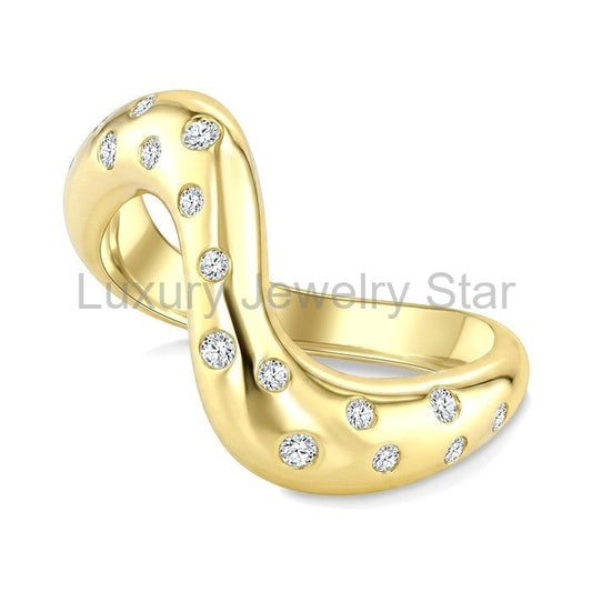 Bold Mosaic Diamond Fashion Ring - image 2