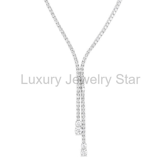 Diamond Lariat Y Necklace