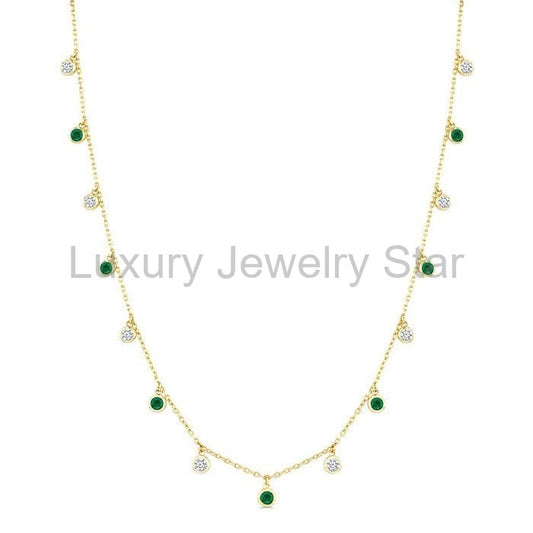 Diamond Station Necklace