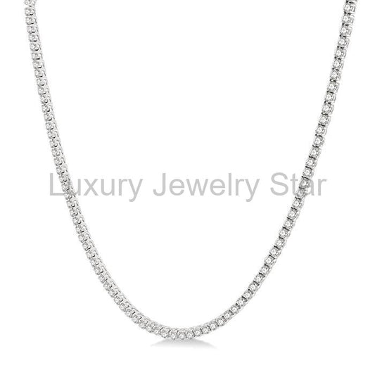 Diamond Tennis Necklace - image 2