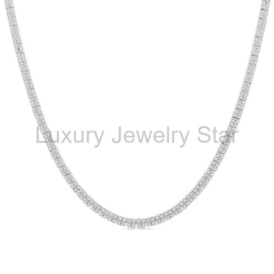 Double Row Diamond Necklace