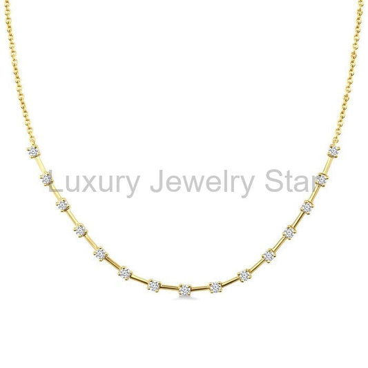 Floating Diamond Fashion Necklace