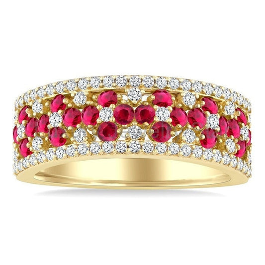 Gemstone & Diamond Fashion Band - image 2