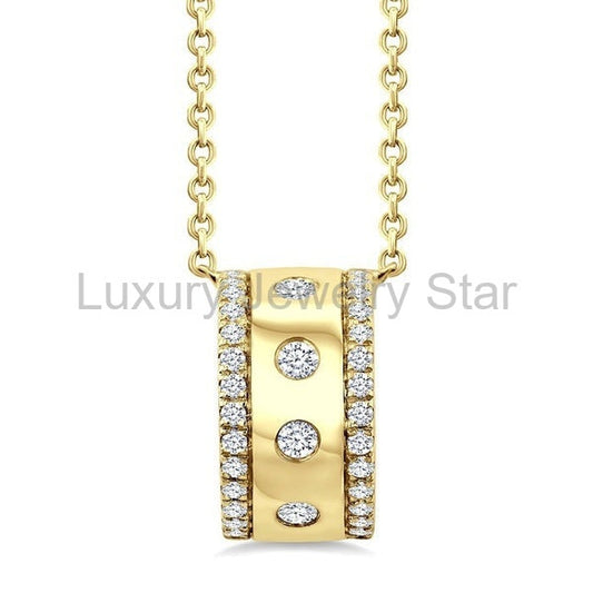 Golden Glow Diamond Fashion Pendant