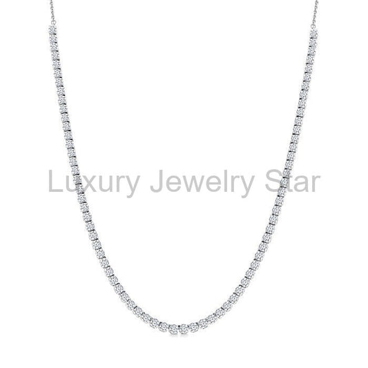 Halfway Diamond Tennis Necklace