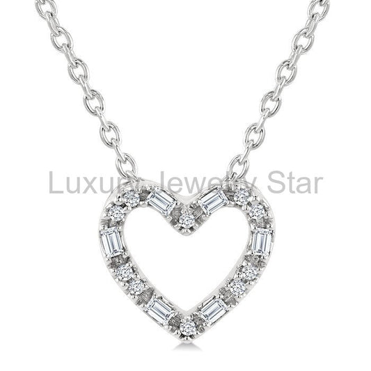 Heart Shape Petite Diamond Fashion Pendant