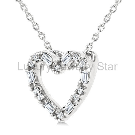 Heart Shape Petite Diamond Fashion Pendant