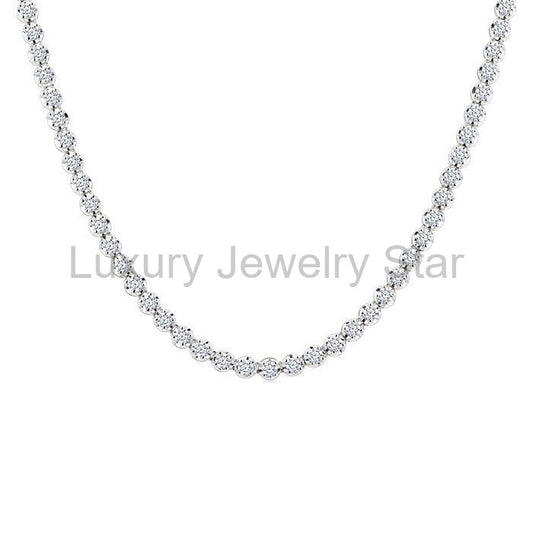 Illusion Diamond Tennis Necklace - image 2