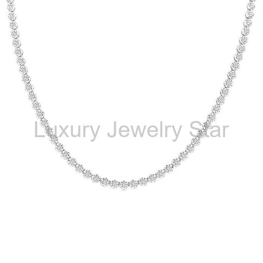 Illusion Diamond Tennis Necklace - image 2
