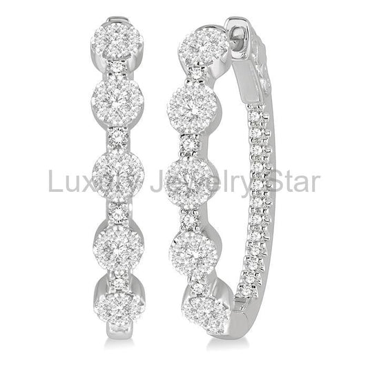Inside-Out Lovebright Diamond Hoop Earrings