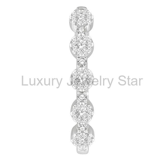 Inside-Out Lovebright Diamond Hoop Earrings - image 2